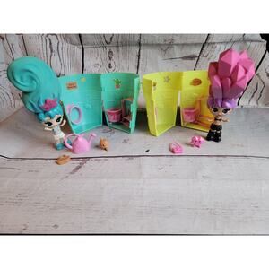 Lot of 2 Blume Flower Pot Girls Surprise Dolls W/accessories READ